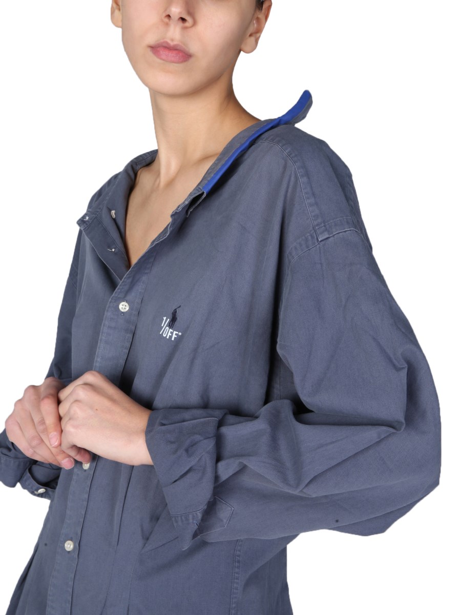 1/OFF      CAMICIA REMADE RALPH LAUREN IN JERSEY DI COTONE