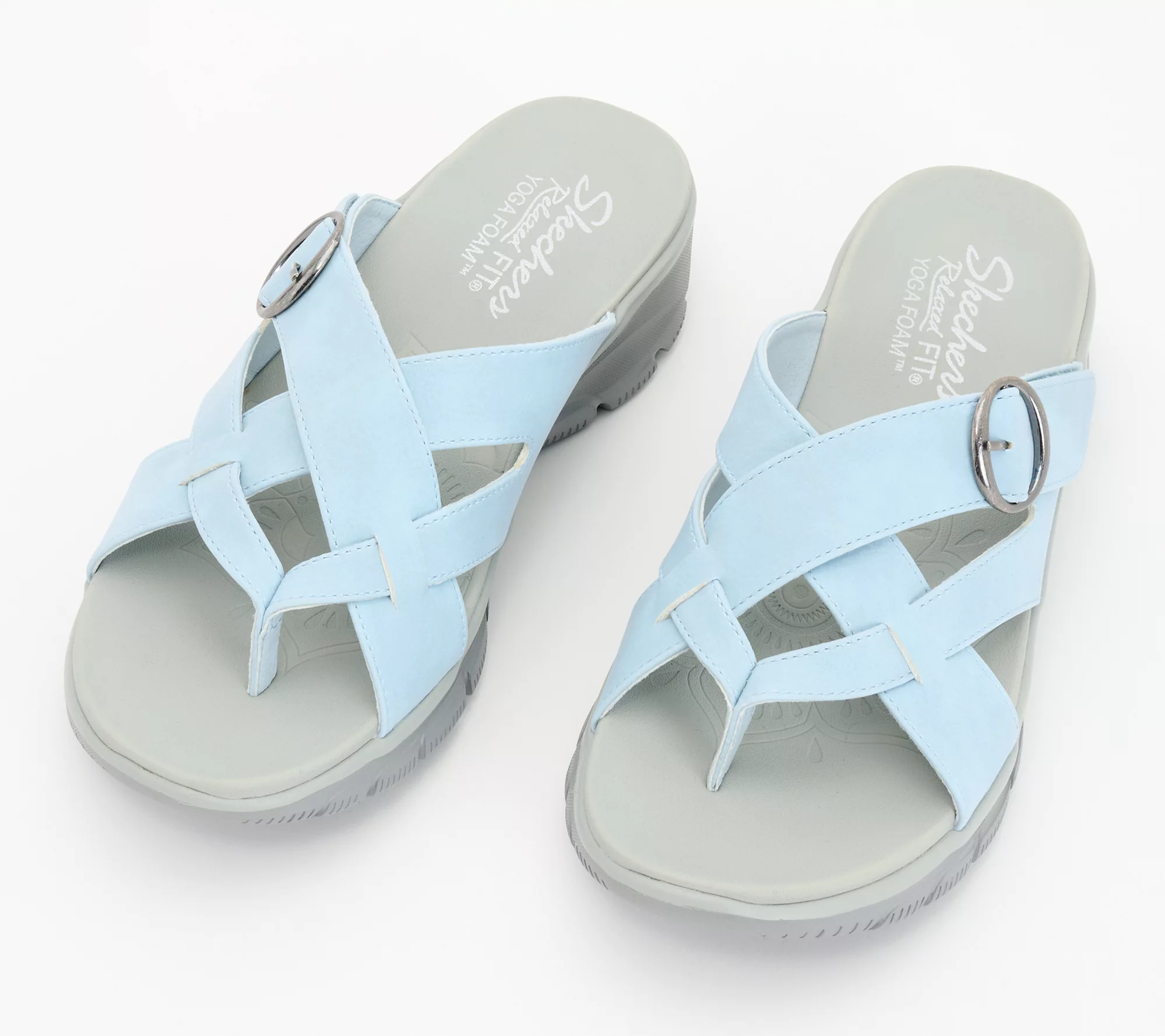 "As Is" Skechers Easy Going Vegan Sandals- Sundown