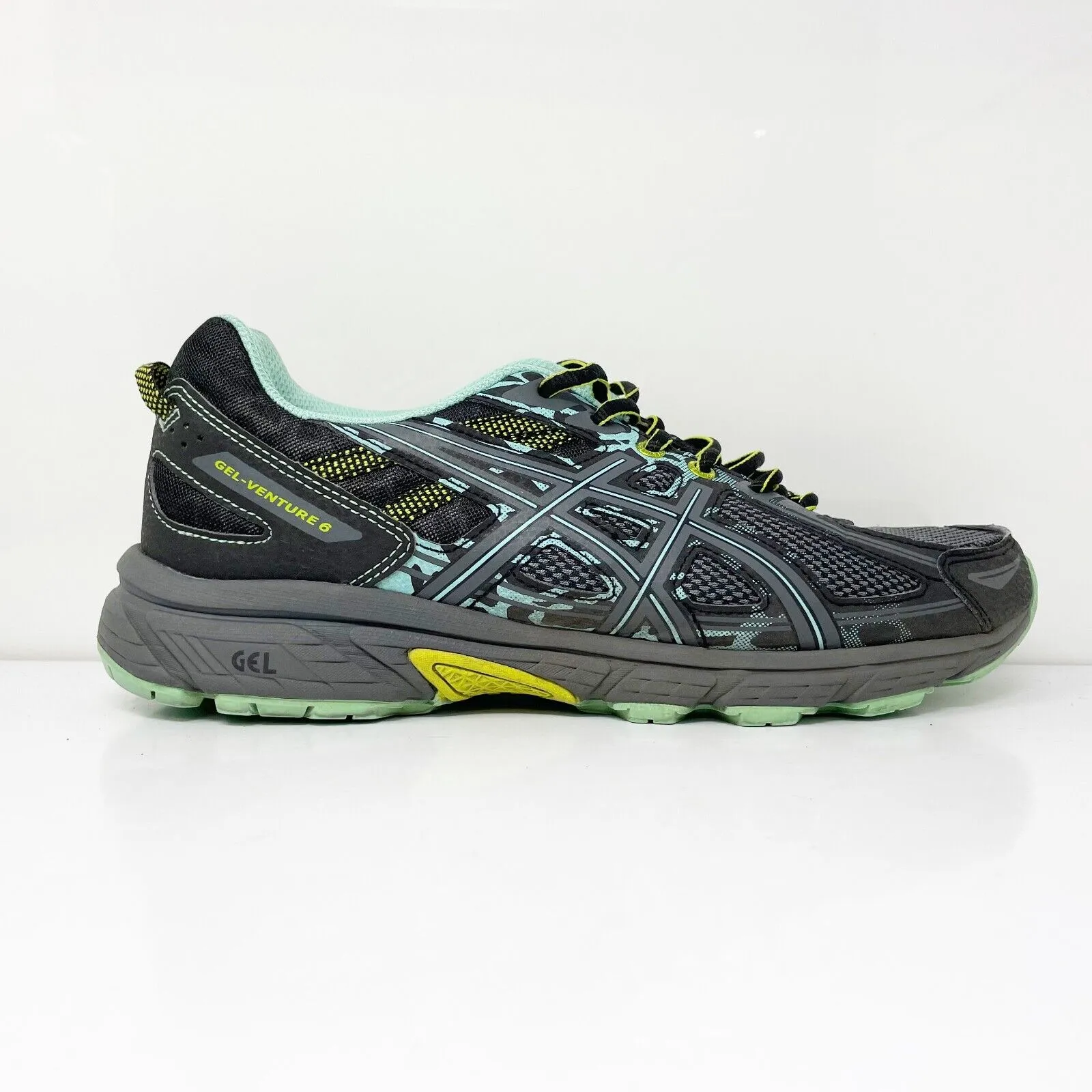 Asics Womens Gel Venture 6 T7G7N Black Running Shoes Sneakers Size 10 D