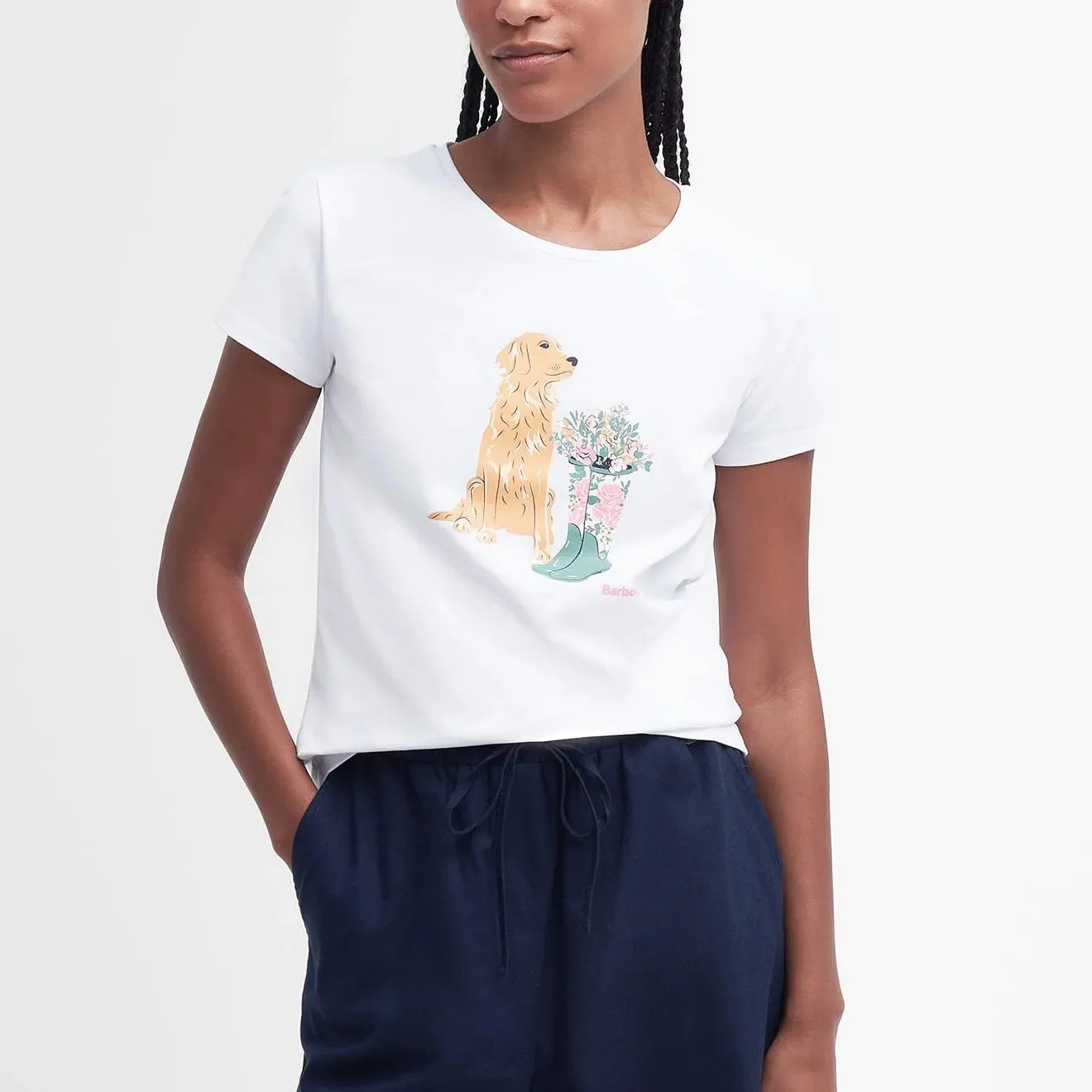 Barbour Womens Rowen T-Shirt White