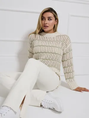 Billie Faiers Ecru Flared Split Hem Jeans | Women | George at ASDA