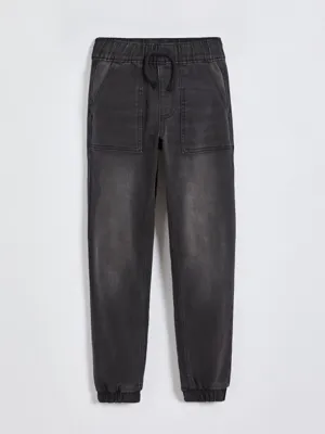 Black Pull On Elasticated Waist Denim Jeans | Kids | George at ASDA