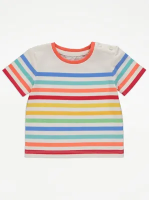 Blue Striped Lion Hoodie T-Shirt and Shorts Outfit | Baby | George at ASDA