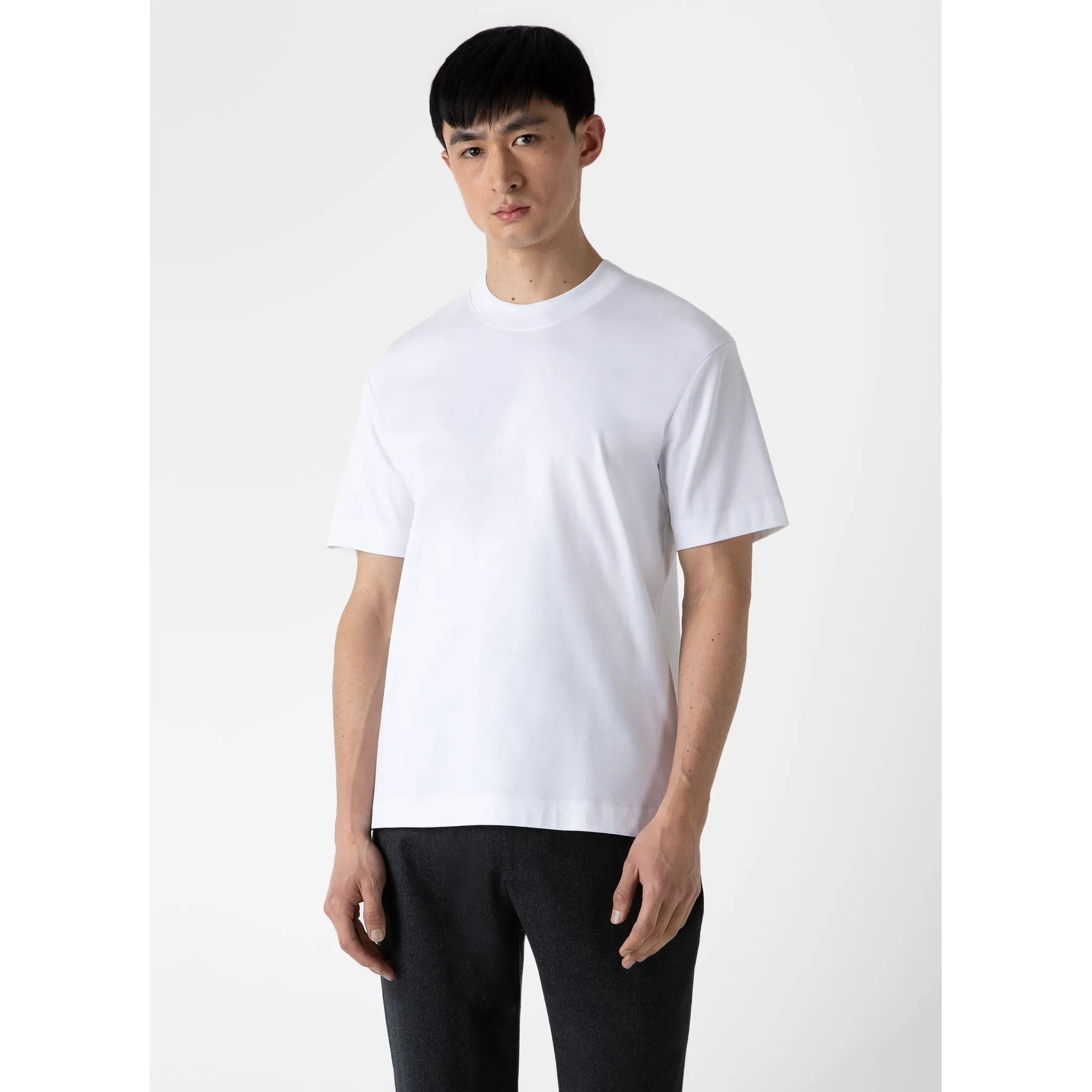 Brushed Cotton T-shirt | Men | White