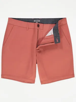 Coral Shorter Length Chino Shorts With Stretch | Men | George at ASDA