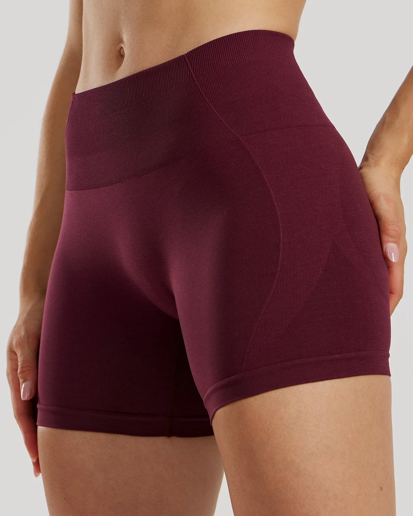 Define 2.0 Seamless Scrunch 4 Shorts | Dark Cherry