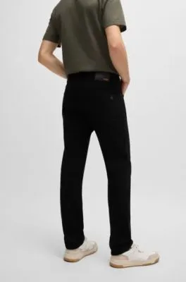Delaware Slim-fit jeans in stay-black comfort-stretch denim