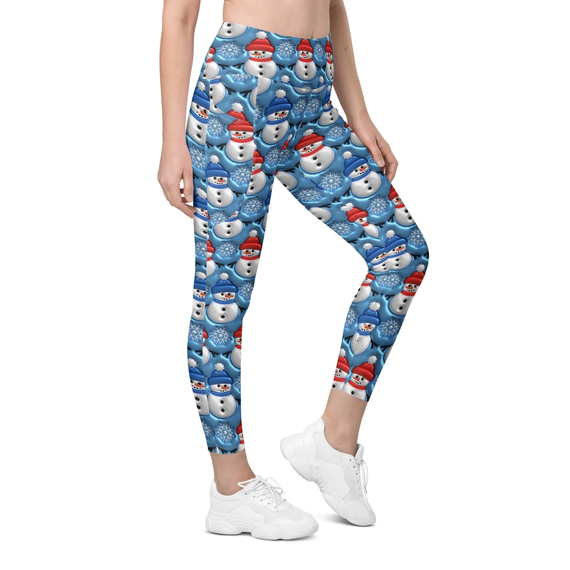 Frosty The Snowman Leggings With Pockets
