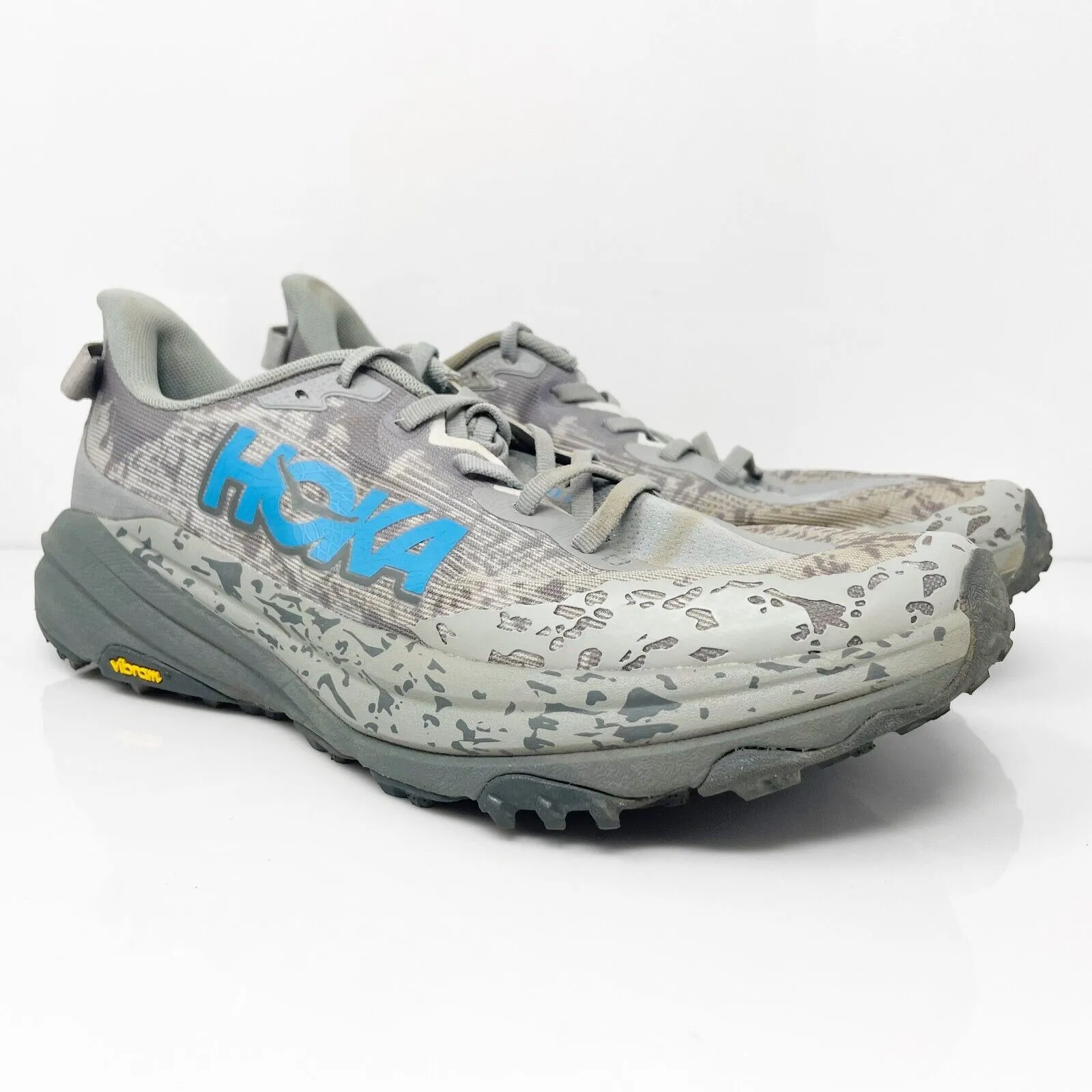 Hoka One One Mens Speedgoat 6 1147791 GCG Gray Running Shoes Sneakers Sz 10.5 D