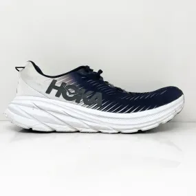 Hoka One One Womens Rincon 3 1119396 BWHT Black Running Shoes Sneakers Sz 10.5 B