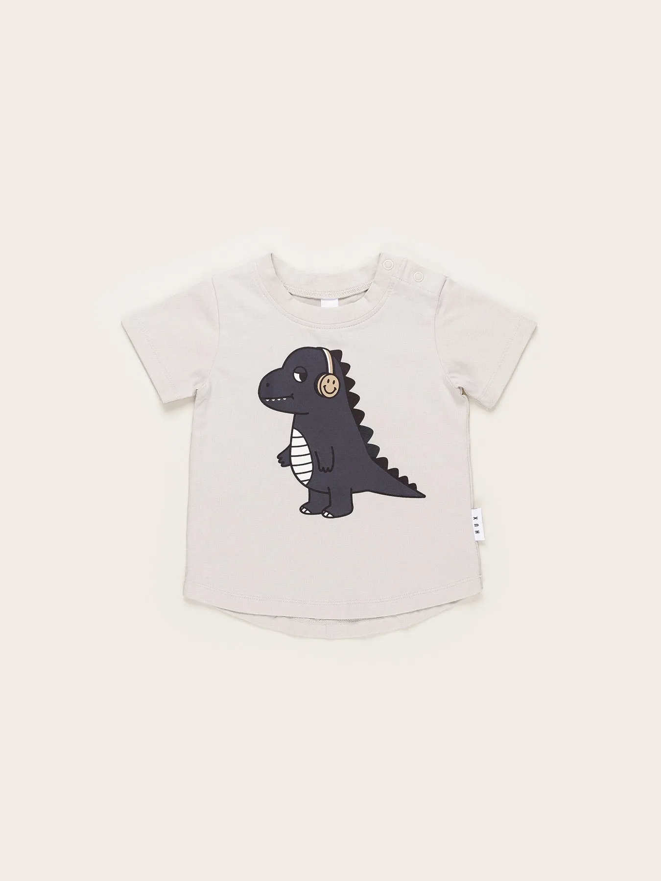 Huxbaby Retro Dino T-Shirt | White