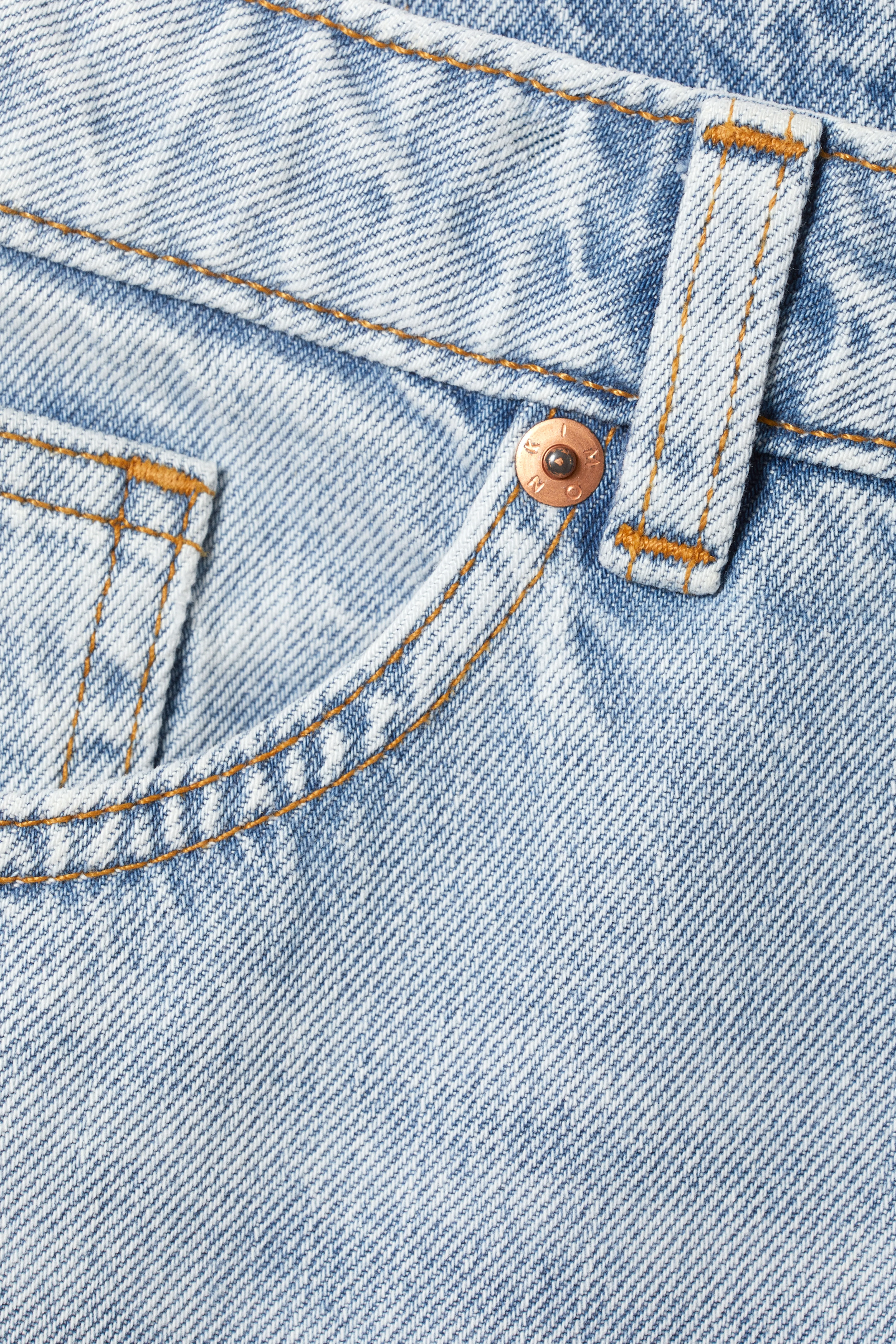 Kiri Low Waist Loose Flared Jeans - Low waist - Long - Venice Blue - Ladies | H&M GB