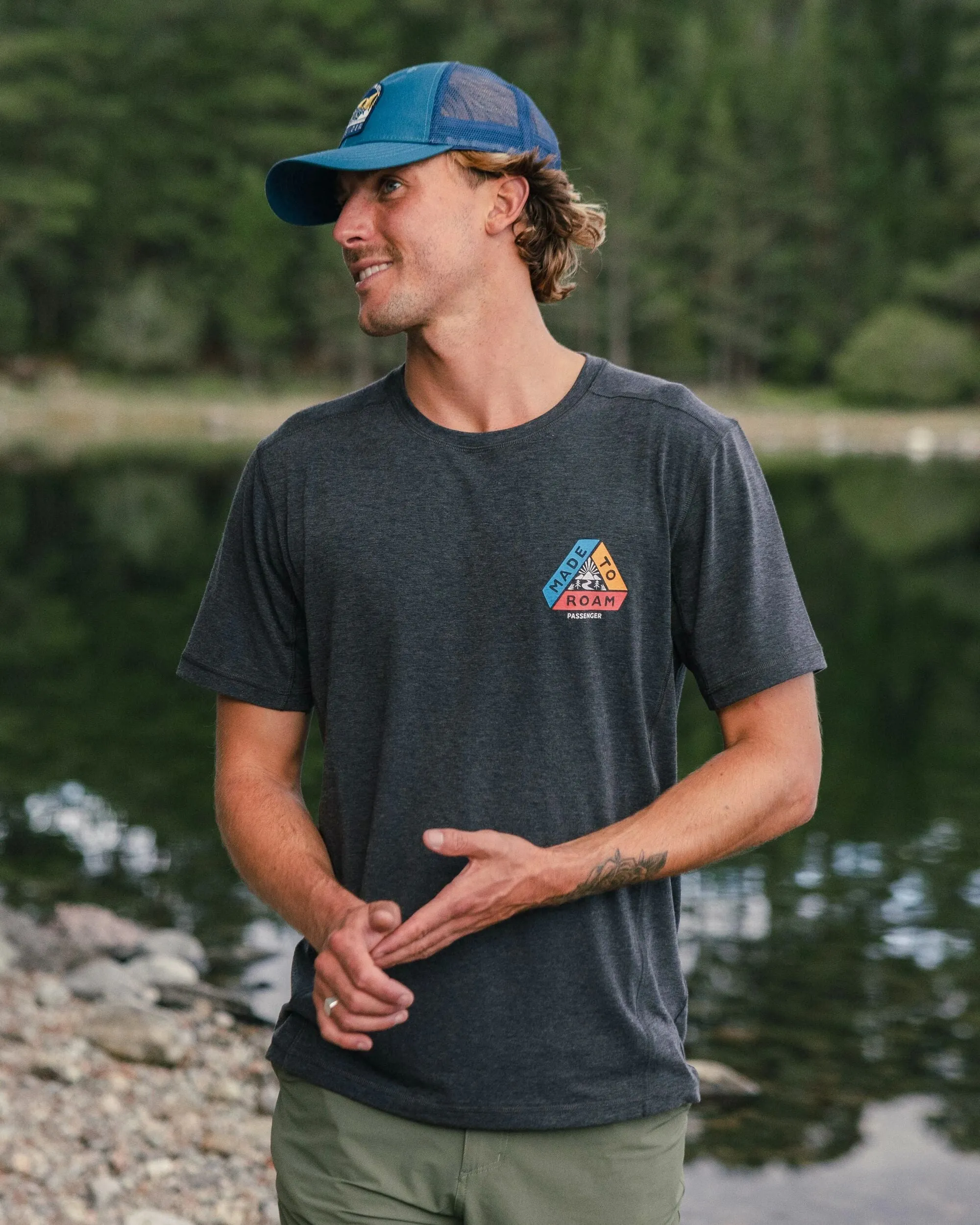 Kirkwood strukturiertes aktives T-Shirt - Schwarz
