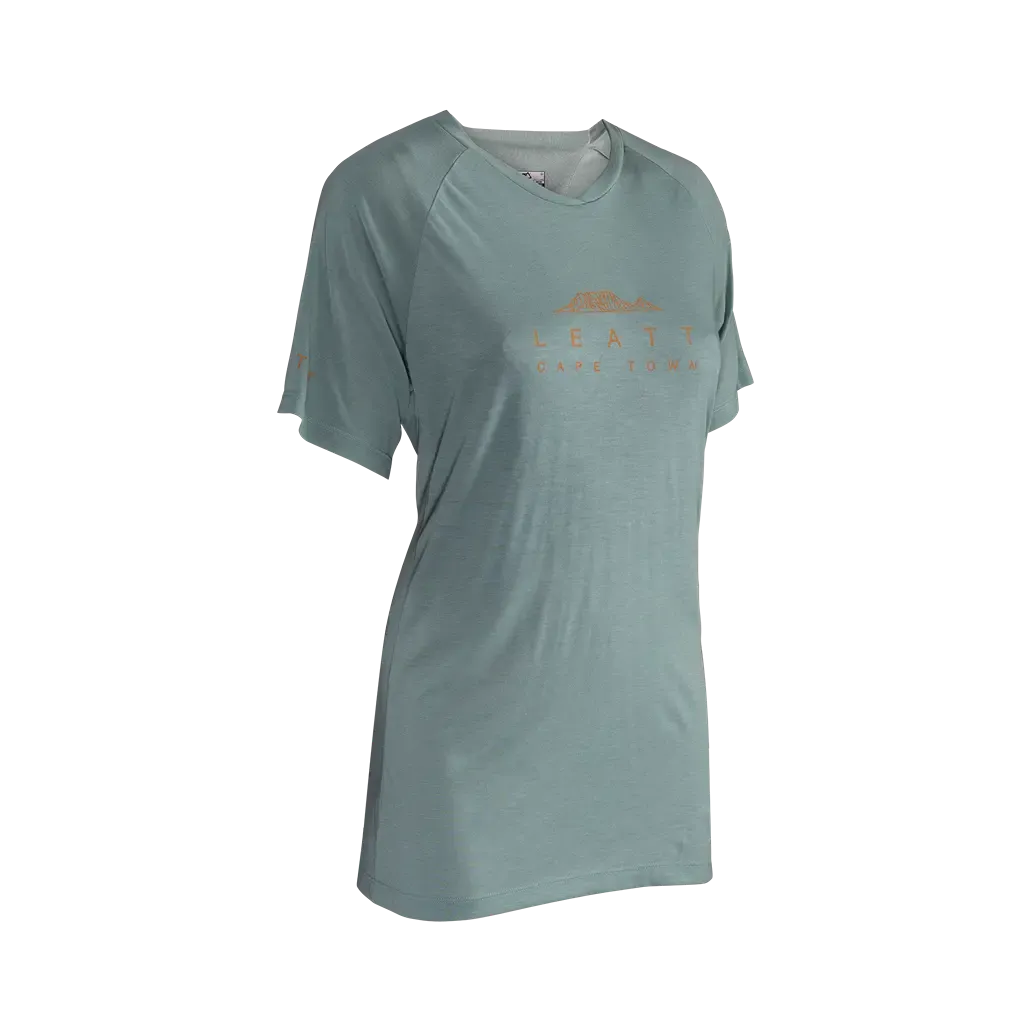 Leatt AllMtn 2.0 Short Sleeve MTB Jersey - Womens - Pistachio - 2024