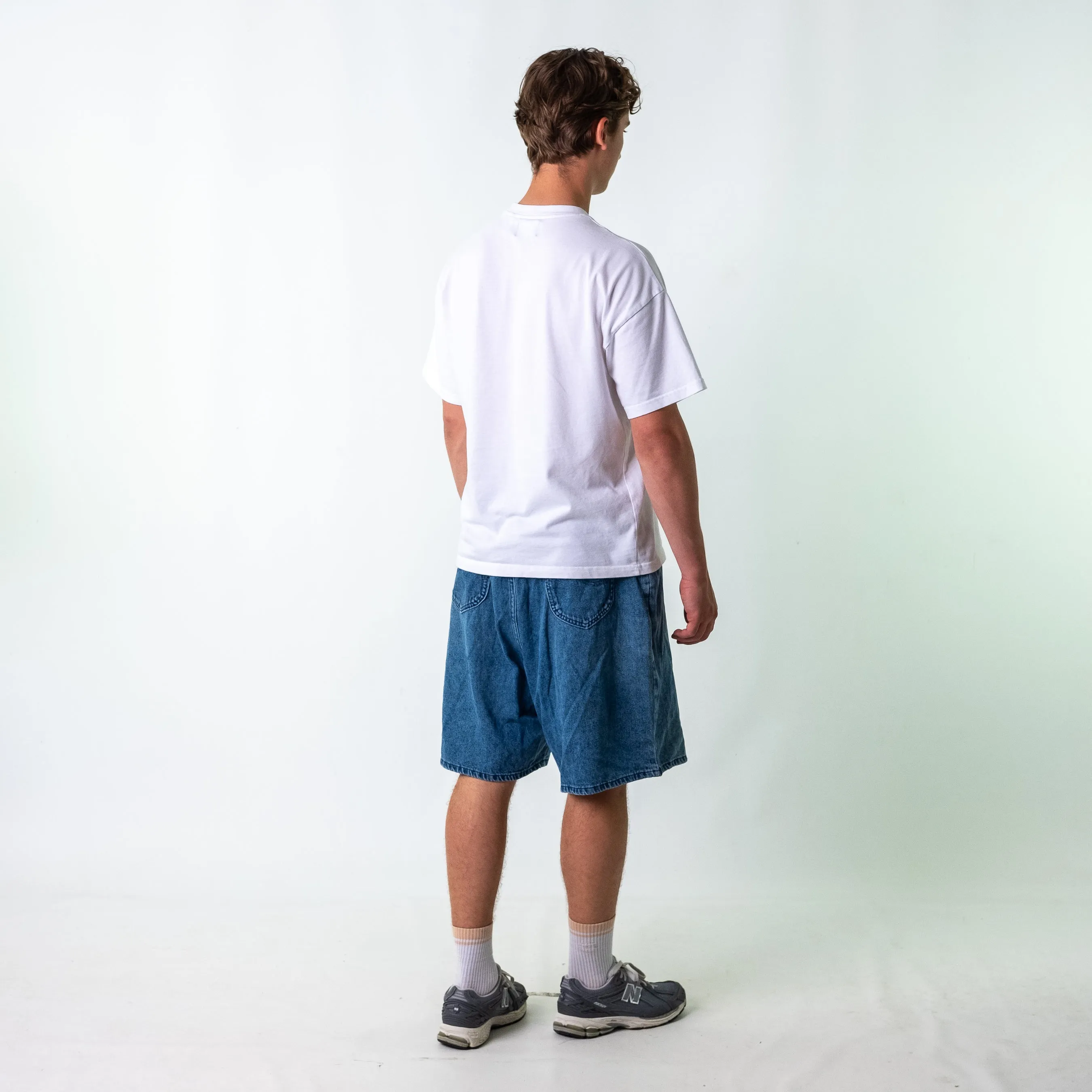 Light Blue 90s Lee Denim Jorts Shorts (36)