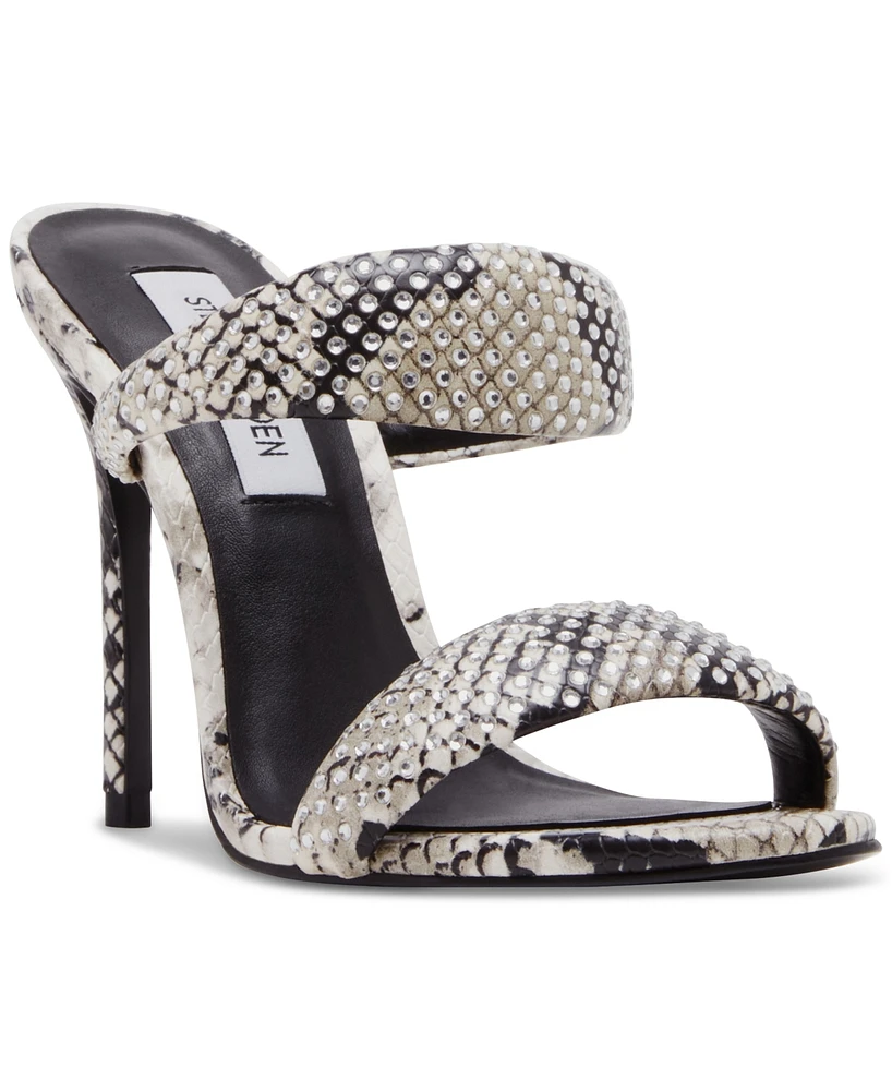 Macy's Steve Madden Women's Sudden-r Puffy Strappy Stiletto Dress Sandals