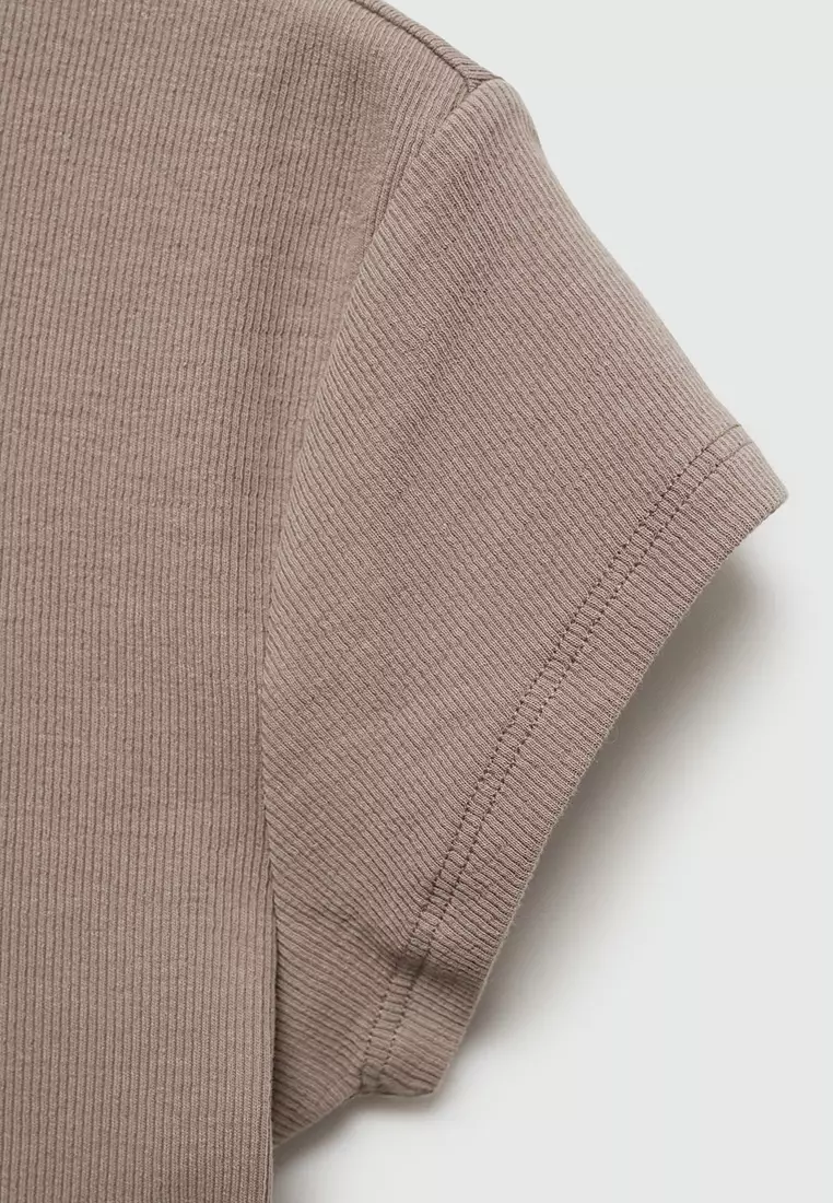 Mango Short Sleeve Knitted T-Shirt