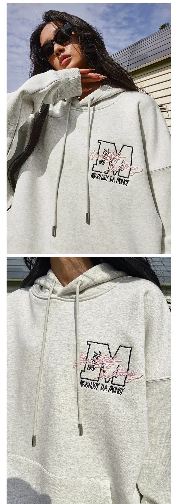 MR. ENJOY DA MONEY  |Unisex Street Style Long Sleeves Cotton Hoodies