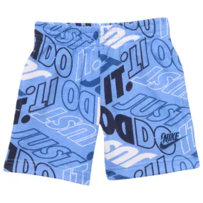 Nike Little Boy's Shorts Just Do It All-Over Print Black Sz. 4