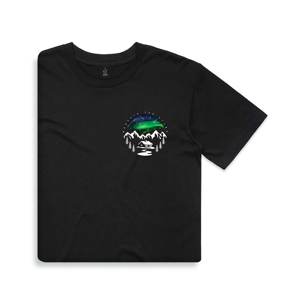 Northern Lights T-shirt / Pocket Print