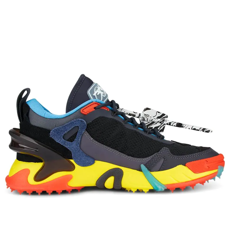 Off-White ODSY-2000 'Multi-Color' Black/Yellow/Blue Marathon Running Shoes/Sneakers OMIA190F20FAB0011810