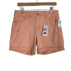 Old Navy Peach Lycra Denim Distressed Mid-Rise Shorts NWT- Size 10