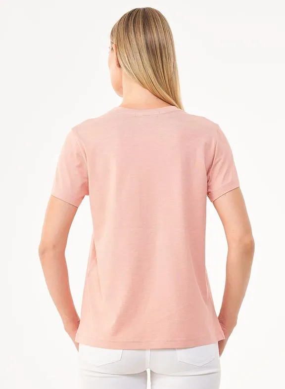 ORGANICATION Basic T-Shirt Light Pink