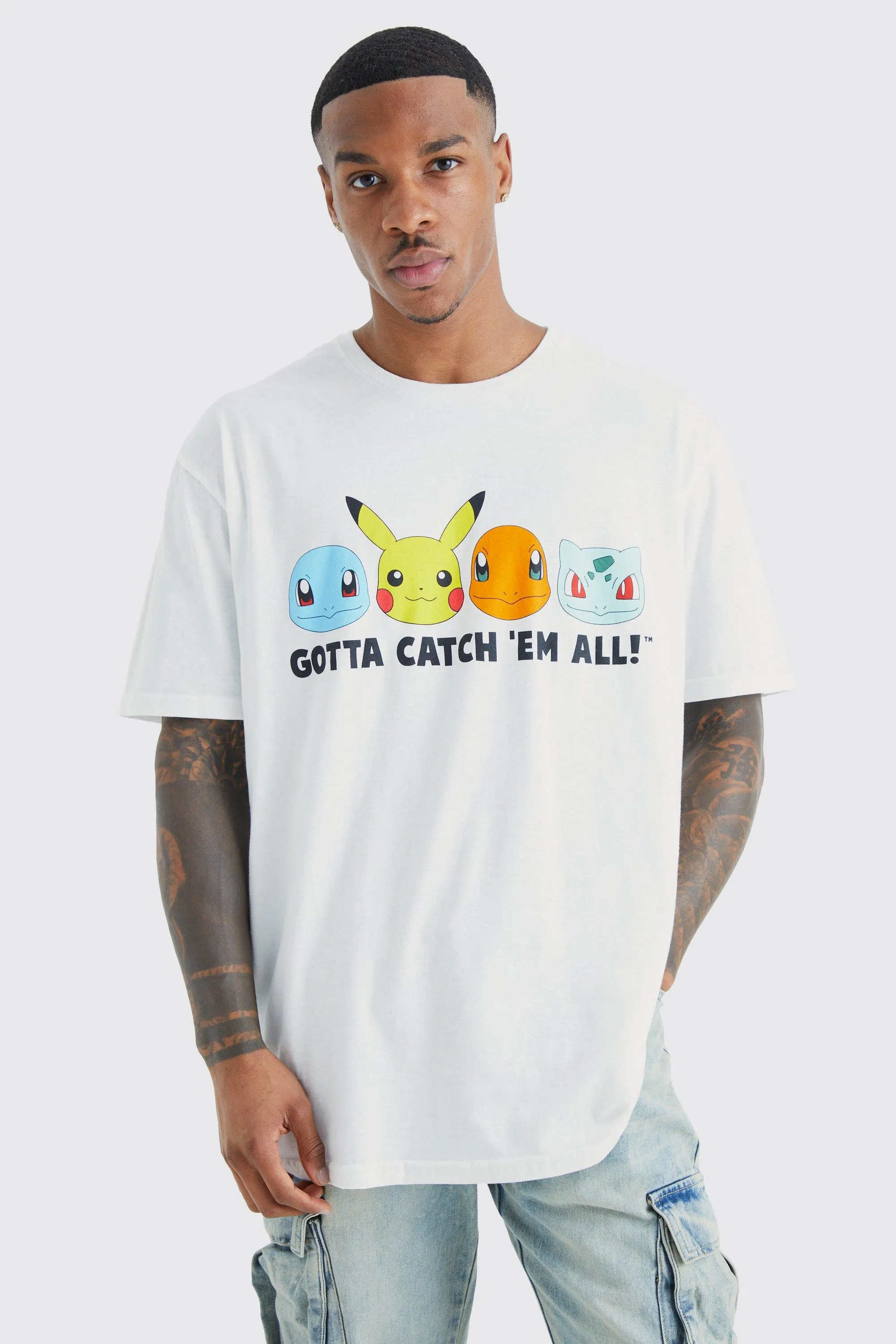 Oversized Pokemon License T-shirt