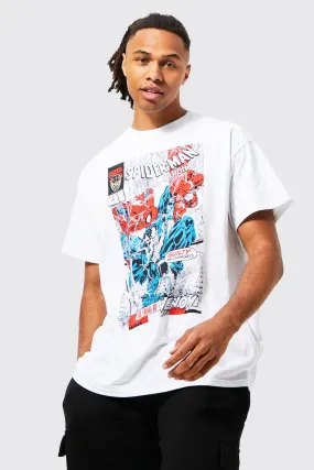 Oversized Spiderman Comic License T-shirt