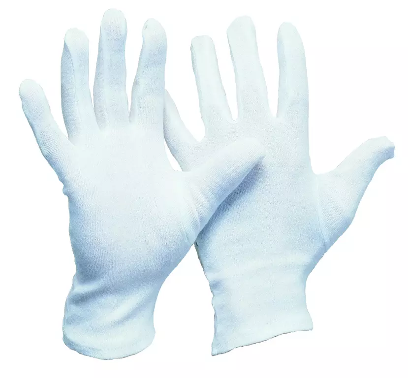 Richard Leipold Cotton Jersey Glove White Bleached Men's Size