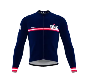 ScudoPro Pro Thermal Long Sleeve Cycling Jersey Country CODE Denmark Blue | Men and Women