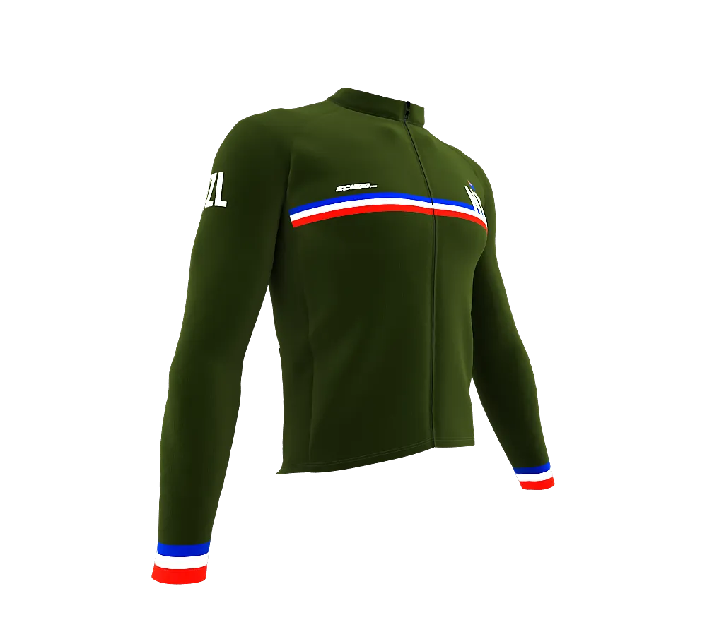 ScudoPro Pro Thermal Long Sleeve Cycling Jersey Country CODE New Zealand Green | Men and Women