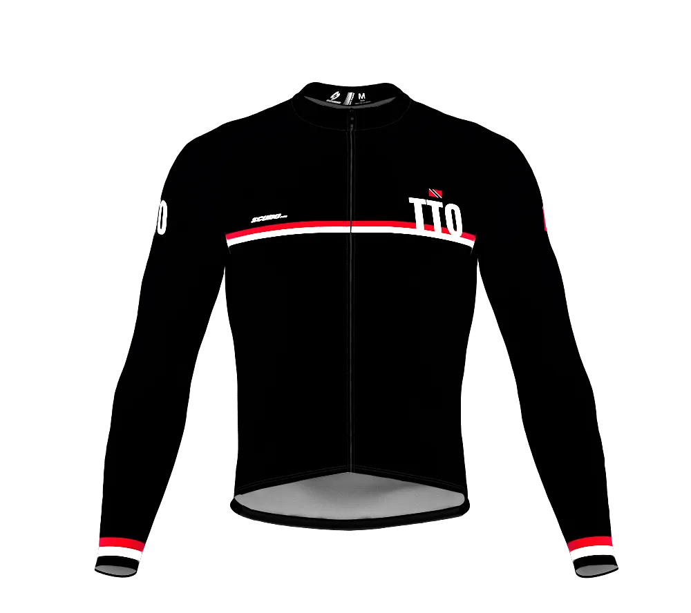 ScudoPro Pro Thermal Long Sleeve Cycling Jersey Country CODE Trinidad And Tobago Black | Men and Women