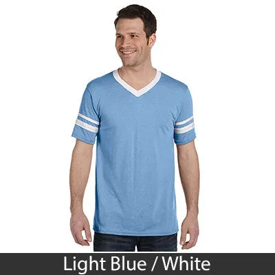 Sigma Lambda Beta V-Neck Jersey with Striped Sleeves - 360 - TWILL