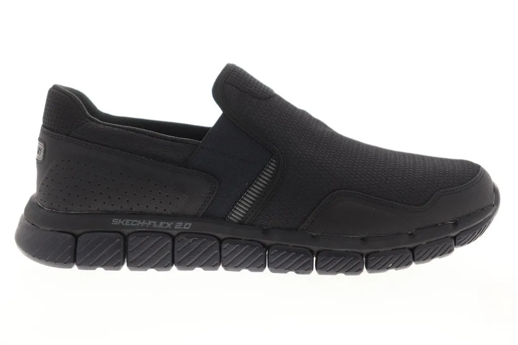 Skechers Skech Flex 2.0  Wentland 52621 Mens Black Mesh Athletic Running Shoes