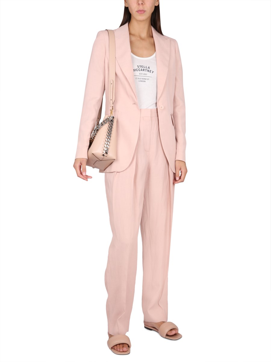 STELLA McCARTNEY      CANOTTA CON LOGO STELLA McCARTNEY 2001 IN JERSEY DI MISTO COTONE