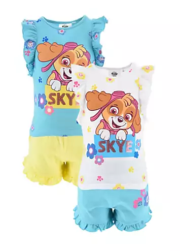 Suncity Kids Pack of 2 Paw Patrol Skye T-Shirt & Shorts Set