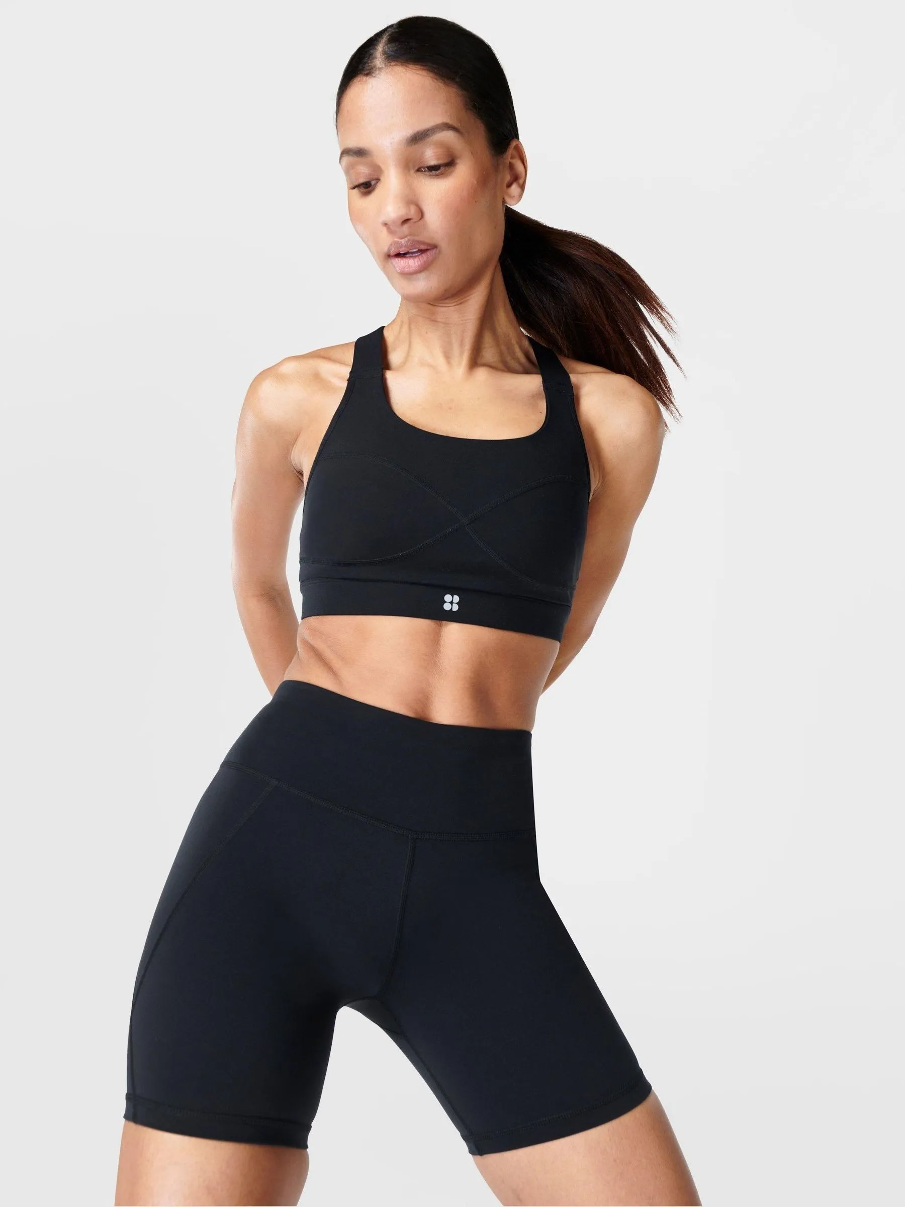 Sweaty Betty Black Light 6" Inseam Power 6" Biker Shorts