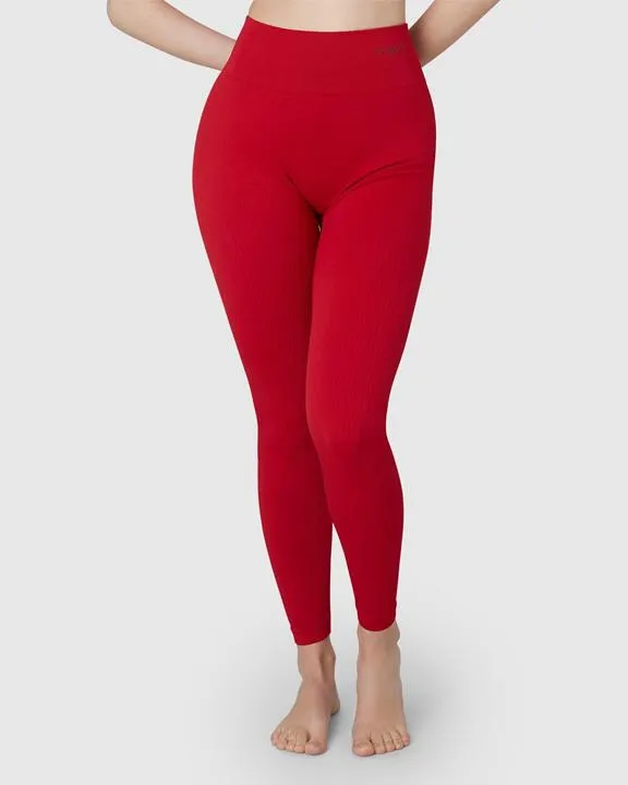 Swedish Stockings Softwear Set Tyra Leggings & Wilma Soft Bra Sharp Red