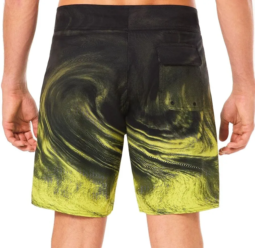 swimming shorts Oakley Cosmic Tides 18 - Gradient Swirl Black/Yellow - men´s