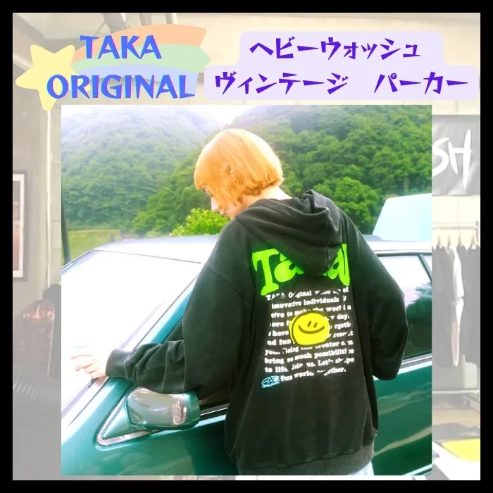 TAKA ORIGINAL  |Unisex Street Style Long Sleeves Oversized Logo Hoodies