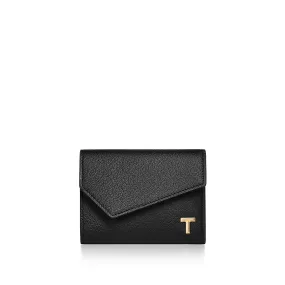 Tiffany T Wallet in Black Leather 