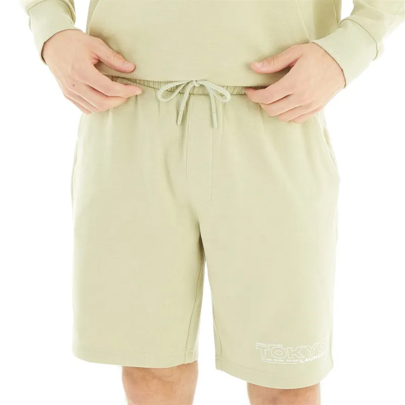 Tokyo Laundry Mens Brody Hoodie And Shorts Co-Ord Sage Green