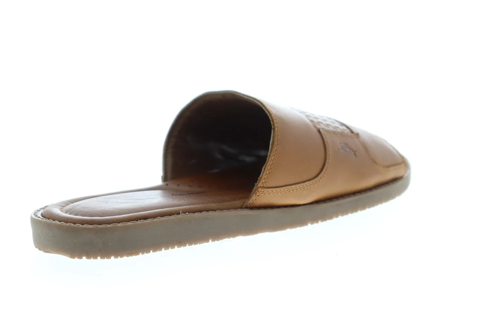 Tommy Bahama Gennesee Palms TB8M10093 Mens Brown Leather Slides Sandals Shoes