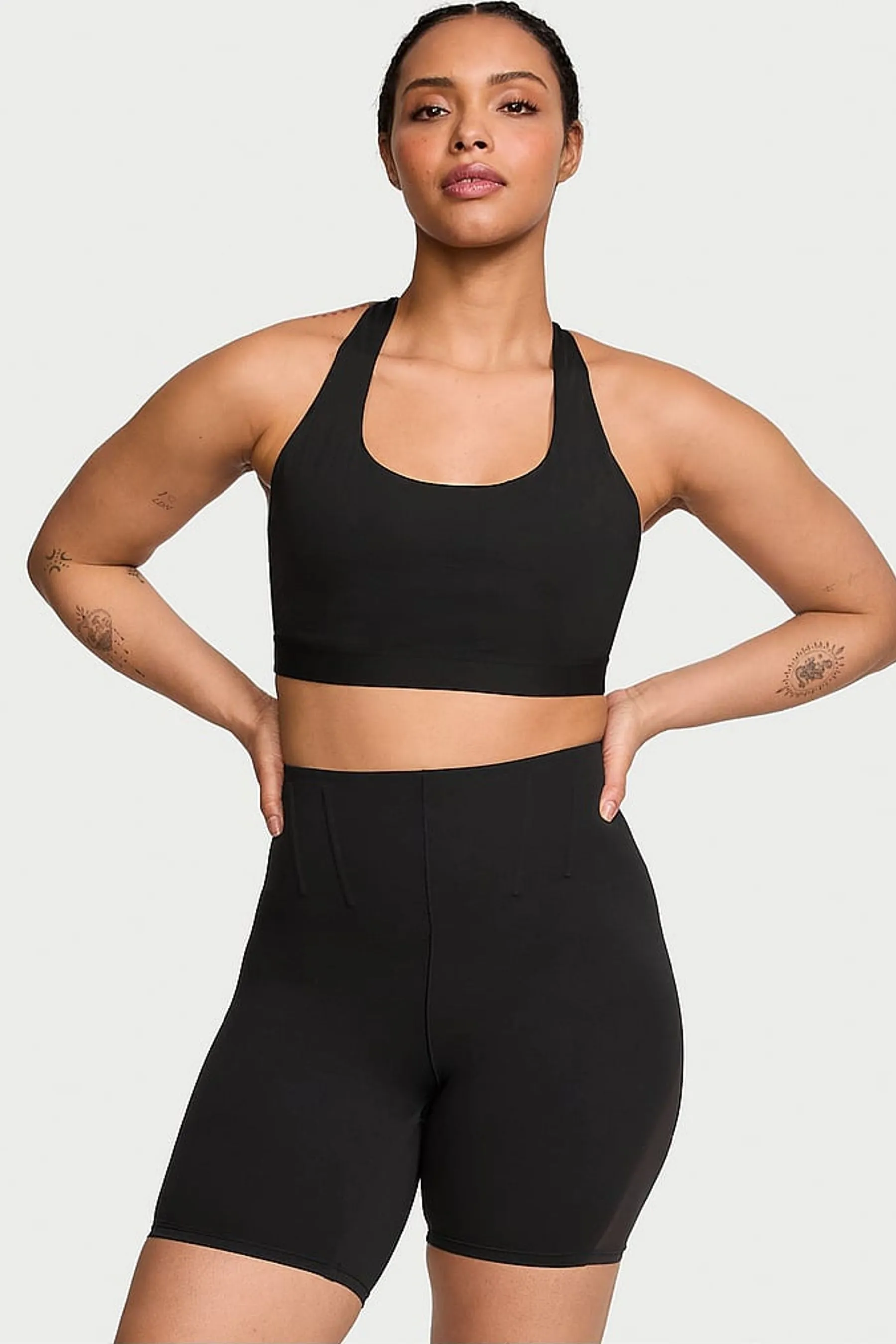 Victoria's Secret Pure Black VS Elevate Corset 3 Cycling Shorts