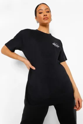 Woman Gothic Embroidery Oversized T-shirt