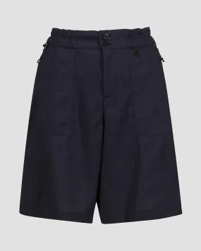 Women's navy blue linen shorts BOGNER Reana 16627884-464