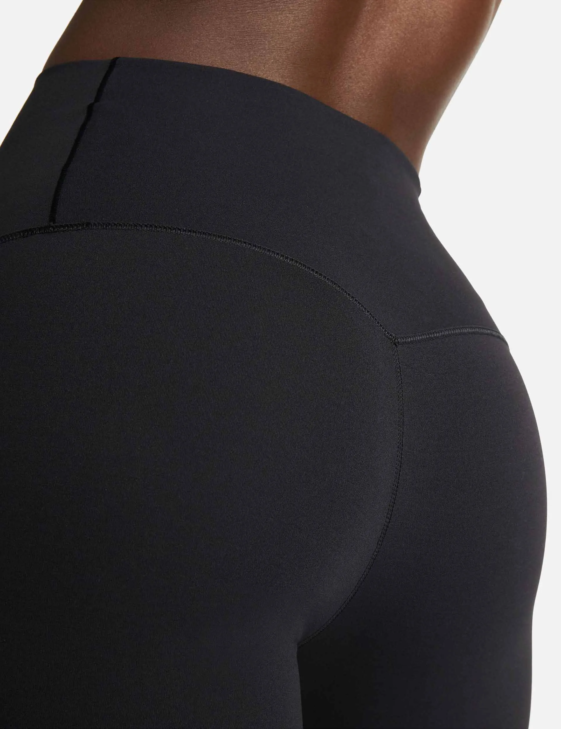 Zenvy High Waisted 7/8 Leggings - Black